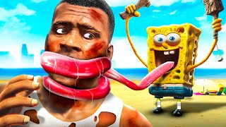 Annoying SPONGEBOB Finds FRANKLIN GTA 5 Mods [upl. by Gabe]