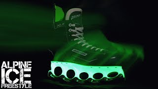 This Skate glows in the Dark  Bauer XLS  Review and On Ice Test [upl. by Eelarac]