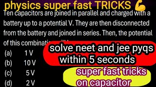 Supercharge Your NEET amp JEE Prep with electric potential and capacitance super Tricks 😜😜 [upl. by Fritzie905]