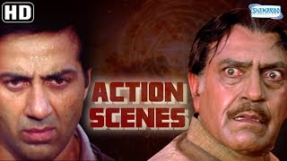 Action Scenes from Salaakhen 1998HD Sunny Deol  Amrisah Puri  Anupam Kher  Hit Hindi Movie [upl. by Doralynne]