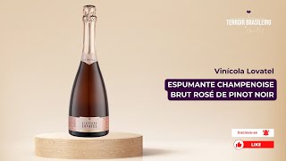 Espumante Champenoise Brut Rosé da Vinícola Lovatel  Terroir Brasileiro [upl. by Yirinec589]