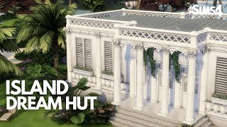 Dreamy island hut  Sims 4 stop motion speedbuild  tray files  CC list [upl. by Aram166]