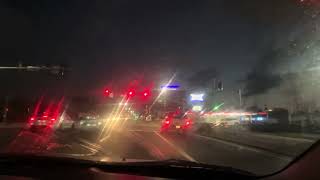 Night driving tour of entering Biloxi Mississippi [upl. by Aihsrop]