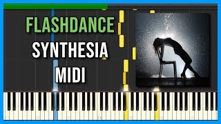 Love Theme from Flashdance Giorgio Moroder  Synthesia  MIDI 🎵 [upl. by Aicyla]