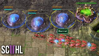 Serrals 300 IQ ZERG RUSH DEFENSE  Starcraft 2 Serral vs Ragnarok [upl. by Komara]