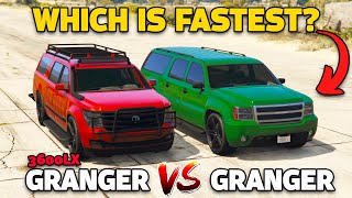 GTA 5 Online GRANGER 3600LX VS GRANGER WHICH IS FASTEST [upl. by Loria]