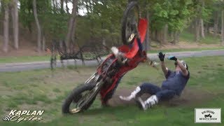 Larry sending it on the CR500 amp HUGE crash [upl. by Paris782]