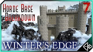 7 Days to Die – Horde Base Breakdown – Winters Edge  New Alpha 20 Horde Base [upl. by Jeritah]