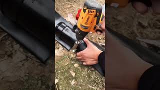 how to install rain pipe irrigation system with pe tape shorts how follow manual crop field [upl. by Gorman]