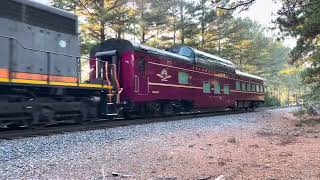 Menzies Vista shuttling down the Pinehurst to join the other varnish 535pm Monday 1028 [upl. by Namdor]