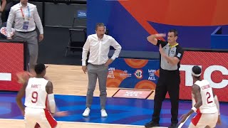 Technical Foul  COACH  FIBA World Cup 2023 [upl. by Annahsirhc449]