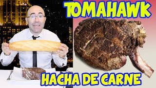 Tomahawk Steak preparación y receta  Degustación [upl. by Goerke]