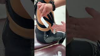 How to tape an injured shoulder Shoulder impeachment or tendinitis howto sporttape [upl. by Enitsirt]