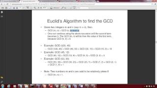 Euclids Algorithm to find GCD [upl. by Gnuh]