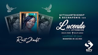 Livestream ✞ Uitvaartdienst amp Begrafenis van Lucenda Lucia Letterboom [upl. by Rothstein193]