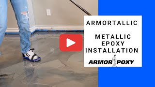 ArmorTallic Metallic Epoxy Kit Installation Overview [upl. by Lleret168]