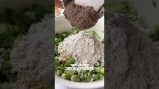 Vegan Zucchini Fritters in the Air Fryer food recipe vegan healthyrecipes lunch dinner [upl. by Ennayllek]