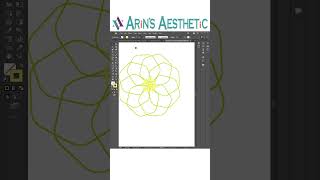 Flower design with Polygon Tool in adobe illustrator [upl. by Enneite]