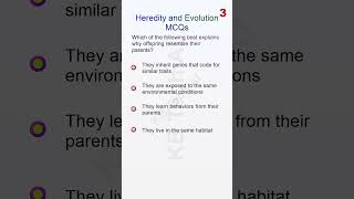 TOP 50 MCQ Heredity and Evolution Part 12 [upl. by Nils549]