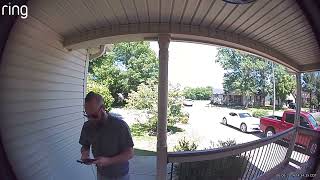 Delivery Driver Fired After Racist Slur Caught by Doorbell Cam [upl. by Mamie]