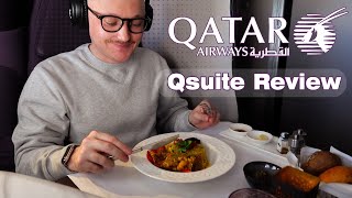 Qatar Airways Business Class Qsuite A350 Review [upl. by Buddie]