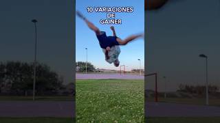 VARIACIONES de GAINER😊🤘🏼 tricking gainer tricks flips parkour pkfr freerun variations [upl. by Eerol776]