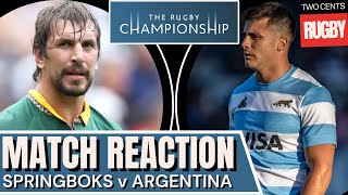 Springboks v Argentina Game 2 Review  Rugby Championship 2024 [upl. by Eidurt]