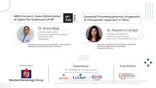 MPN Connect  Dose Optimization Jakavi for Treatment of MF  Essential Thrombocythemia Prognostic amp [upl. by Aes]