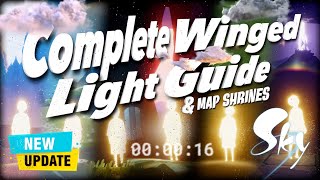 Sky Cotl All WINGED LIGHTS LOCATIONS  New Updated Version  Beginners Guide  Noob Mode [upl. by Ninazan36]