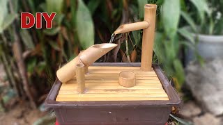 DIYBAMBOO WATER FOUNTAINH How to Make Fountain at Home [upl. by Karlene]