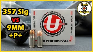 Is It REALLY That Much BETTER357 Sig vs 9MM P SelfDefense AMMO Test [upl. by Olympium280]