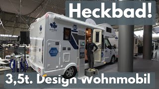 HECKBAD WOHNMOBIL 😁 35t Design Camper Ahorn 640 2024 [upl. by Korrie]