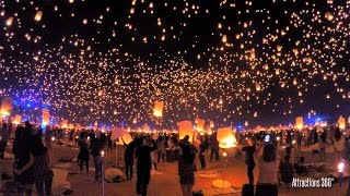 RISE Lantern Festival  Tangled quotI See the Lightquot in Real Life  Las Vegas [upl. by Rather]