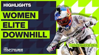 Lenzerheide  Women Elite DHI Highlights  2023 UCI MTB World Cup [upl. by Asilehc]