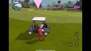 Golf cart mission GTA vice city  dedicated gamer [upl. by Ennayr]