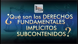 Derechos Fundamentales Implícitos Subcontenidos  TTR  267 [upl. by Nickie]