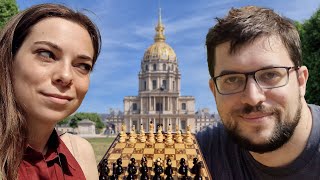 I Challenged the World Blitz Chess Champion Grandmaster  Dina vs MVL in Paris [upl. by Traggat25]