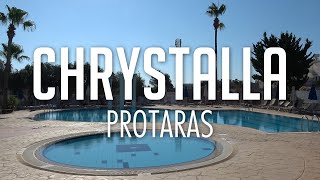 Chrystalla Hotel Protaras Cyprus Hotel Tour amp Room [upl. by Morie319]