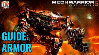 HOW TO IMPROVE YOUR ARMOR AND AVOID COSTS MW5 Beginner Guide  Mechwarrior 5 Mercenaries  MW5 [upl. by Rogerson]