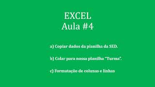 Excel sem complicação  Aula 4 [upl. by Hankins]