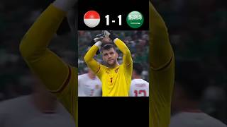 Indonesia vs Saudi Arabia 11 Highlights World Cup 2026 Qualifiers shorts football youtube [upl. by Benjie]