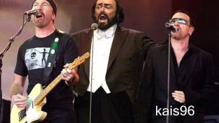 Luciano Pavarotti and Bono U2 Miss Sarajevo [upl. by Ecirual]