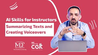 AI Skills for Instructors  Summarizing Texts and Creating Voiceovers [upl. by Malo]