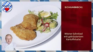 Alfons Schuhbeck  Wiener Schnitzel mit Kartoffelsalat [upl. by Eartnoed]