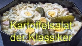 Kartoffelsalat der Klassiker mit Gurke Ei Fleischwurst und Apfel [upl. by Madge726]