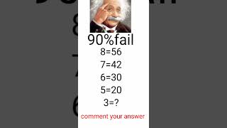 Genius IQ Test math puzzle🔥 [upl. by Ahoufe]