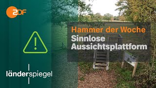 15 m hoher Aussichtsturm in Wandsbek  Hammer der Woche vom 9112024  ZDF [upl. by Lanta]