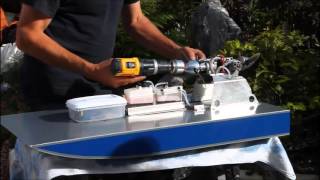 RC Airboat InLine Engine Test [upl. by Goran]