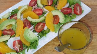 vinaigrette sans mayonnaise avec une salade savoureux et saine [upl. by Ferree]