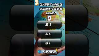 Quiz Géographie  5 Questions Rapides pour Tester tes Connaissances  🌍 quiz [upl. by Kehr]